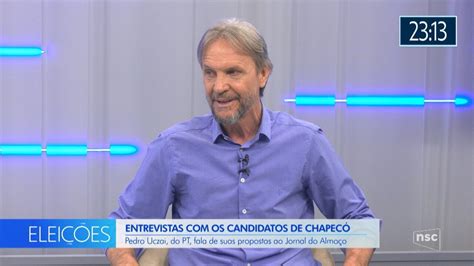 Eleições em Chapecó Pedro Uczai PT é entrevistado no Jornal do