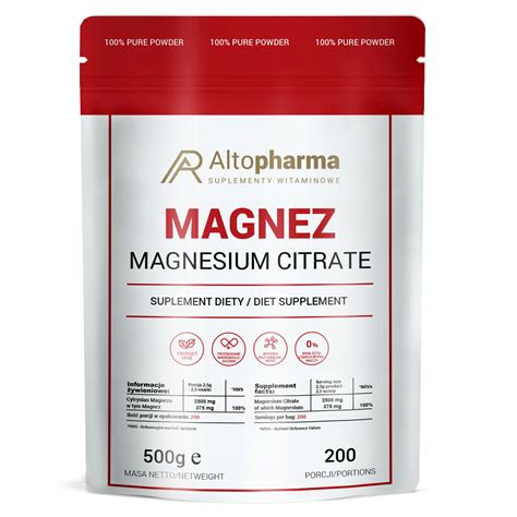 CYTRYNIAN MAGNEZU 100 MAGNEZ W PROSZKU 500g WEGE 9497776294 Allegro Pl