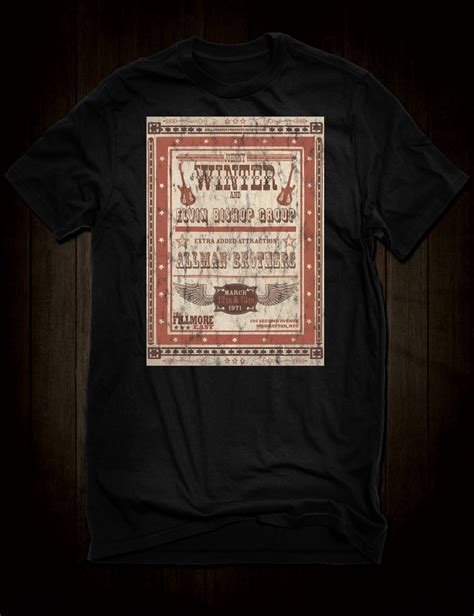 Allman Brothers Live At The Fillmore East T Shirt Hellwood Outfitters