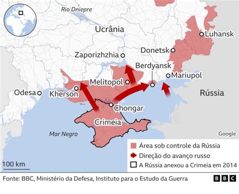 Guerra Na Ucrânia O Ataque Da Rússia Em Mapas Bbc News Brasil