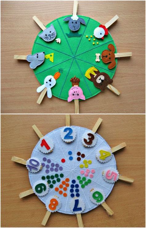 Double Sided Felt Educational Toys Matching Number Busy Bag Animals