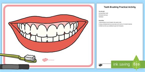 Teeth Brushing Practical Activity