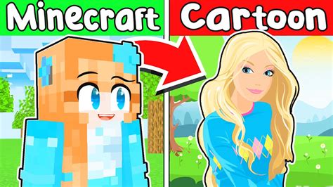 Omz Crazy Fan Girl Becomes A Cartoon In Minecraft Parody Story Roxy