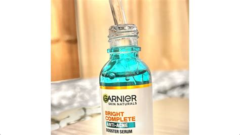 Garnier Bright Complete Anti Acne Booster Serum Review Days Test