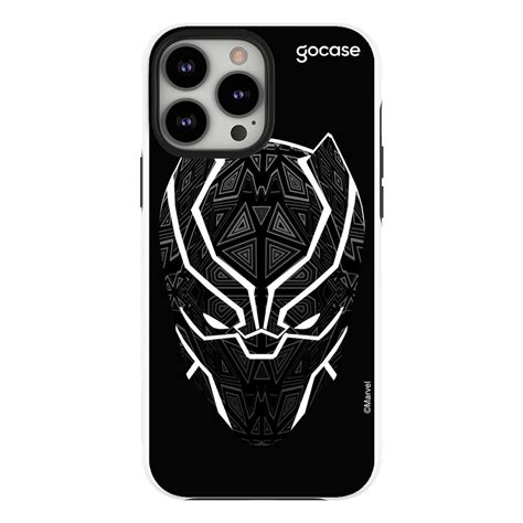 Capa Capinha Gocase Dupla P B Para Iphone Pro Max Pantera Negra Nas