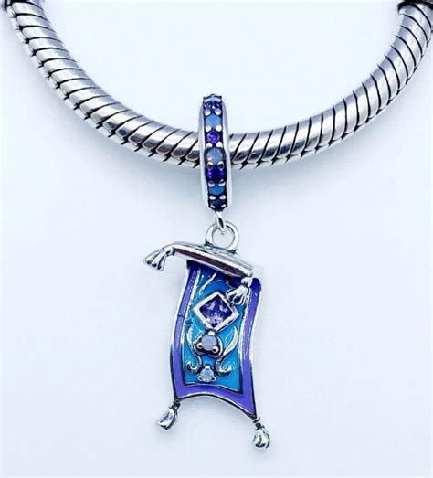 Aladdin Magic Carpet Dangle Charm Pendant Compatible With Pandora