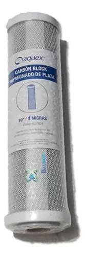 Pz Filtro Carbon Activado X Micras Aquex Cuotas Sin Inter S