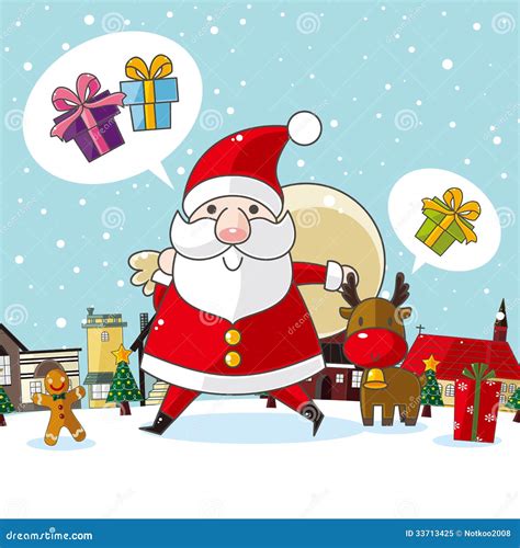 Christmas and New Year Card Stock Vector - Illustration of card ...
