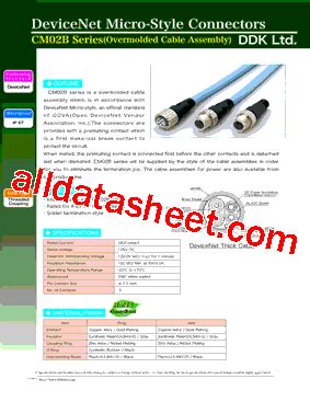 CM02BA 8DP5S 010 Datasheet PDF DDK Ltd