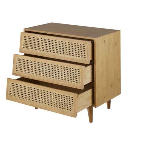 Commode Tiroirs Et Cannage En Rotin Suzelle Maisons Du Monde