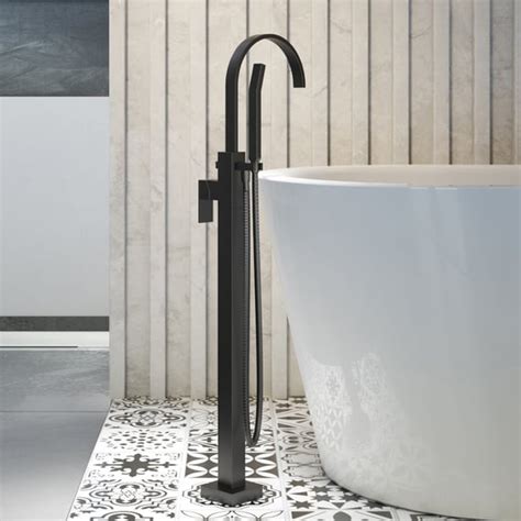 Steinberg Serie Robinetterie Bain Douche Sur Pied Noir Mat