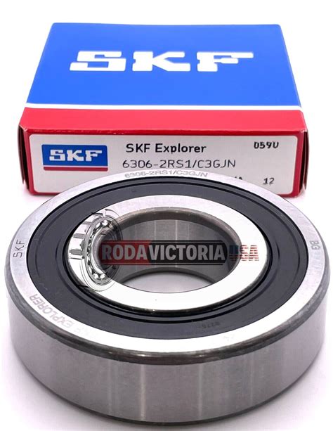 SKF 6306 2RS1 C3GJN Rubber Seals Bearing 6306 Ball Bearings