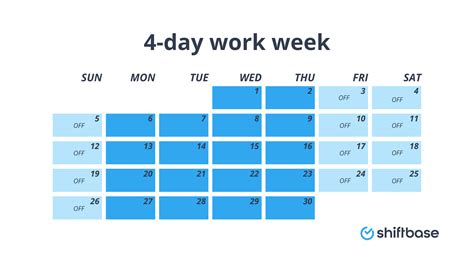 The 4-day work week schedule - An Implementation Guide - Shiftbase