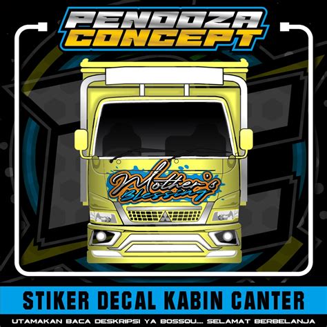 Jual Sticker Decal Kabin Truck Canter Gutro Ragasa Mother Blessing Bisa