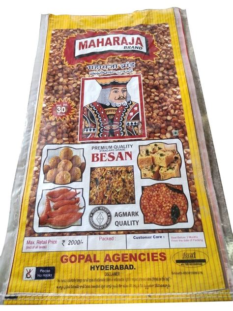 Indian Kg Maharaja Chana Besan Gram Flour Packaging Type Pp Bags