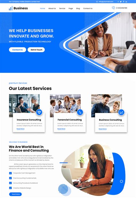 Consultant WordPress Theme For Consultation Professionals