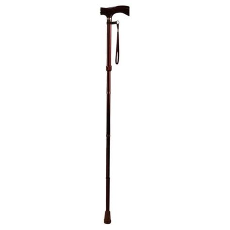 Wst4 Br S Short Folding Walking Stick Brown 31