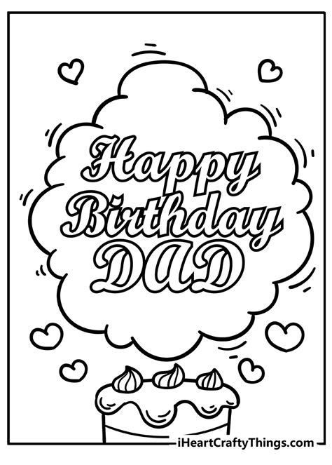 Happy Birthday Daddy Printable Coloring Pages Porn Sex Picture