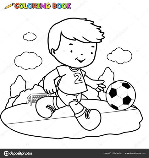 Dibujos De Ninos Jugando Futbol Para Colorear Pintar E Imprimir Images