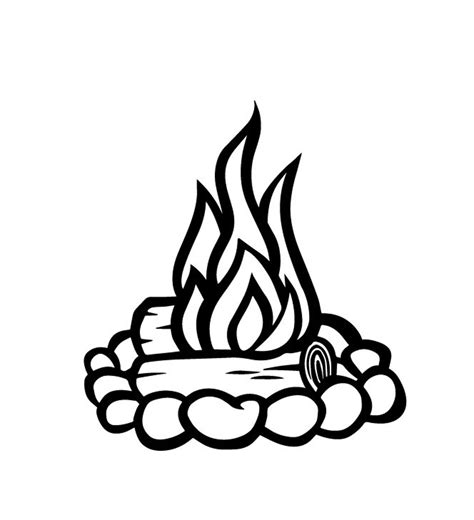 Camp Fire Svg Digital File Download Etsy