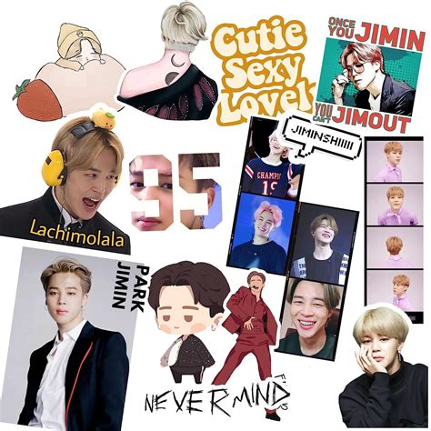 KPOP BTS Jimin Bias Sticker Pack – CareFlection.in