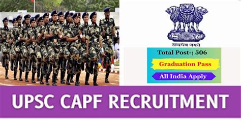 Upsc Assistant Commandant Capf Recruitment Exam 2024