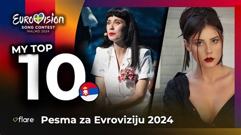 Pesma Za Evroviziju 2024 MY TOP 10 28 Serbia In Eurovision