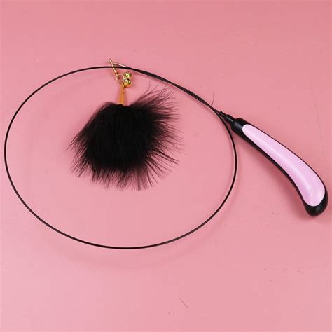 Interactive Cat Feather Toys Retractable Cat Wand Toy And Teaser Feathers Cat Toys For Indoor