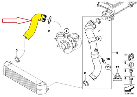 FOR BMW 1 SERIES E87 118d 120d INTERCOOLER PIPE HOSE 11617791663