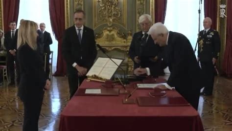 Giorgia Meloni Sworn In As Italy S First Woman Pm