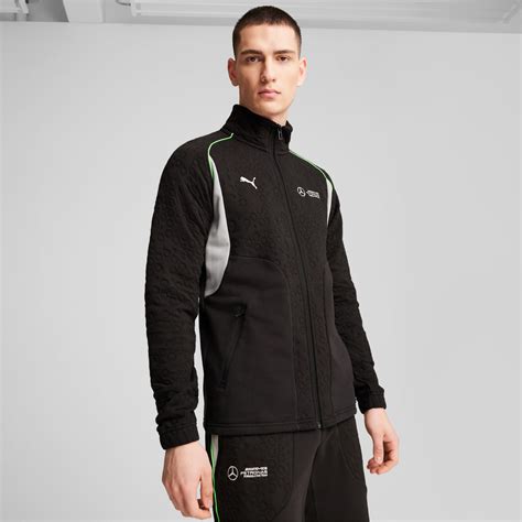 Mercedes Amg Petronas F1® Slim Sweat Jacket Men Puma Black Puma