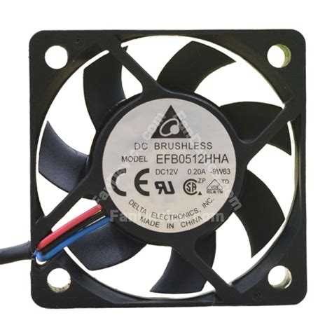 Delta EFB0512HHA DC 12V 0 20A 2 Wires 3 Wires 4 Wires Axial Cooling