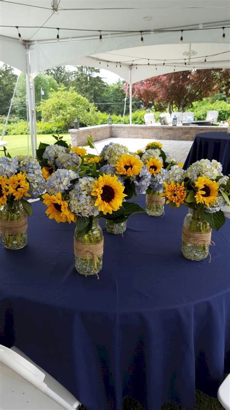 Sunflower Arrangement Centerpieces Ideas At Party Ideas 46 Sunflower