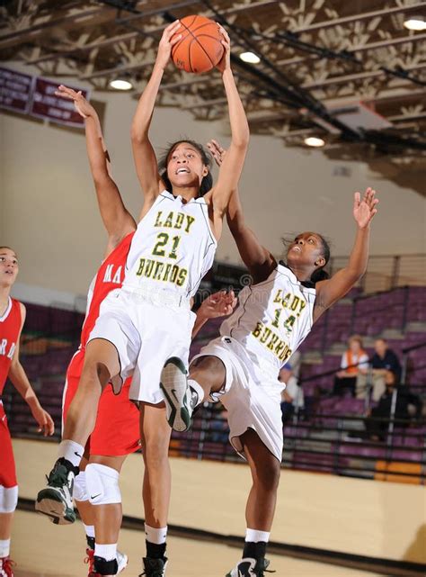 Girls High School Basketball. Editorial Stock Photo - Image of action ...