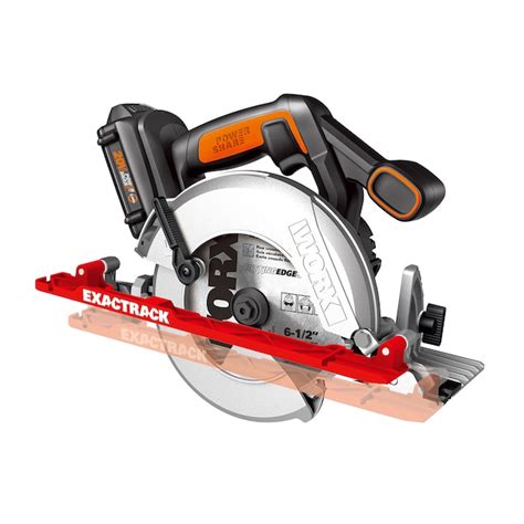 Worx 20 Volt Max 6 1 2 In Cordless Circular Saw 1 Battery And Charger Included Wx530l At