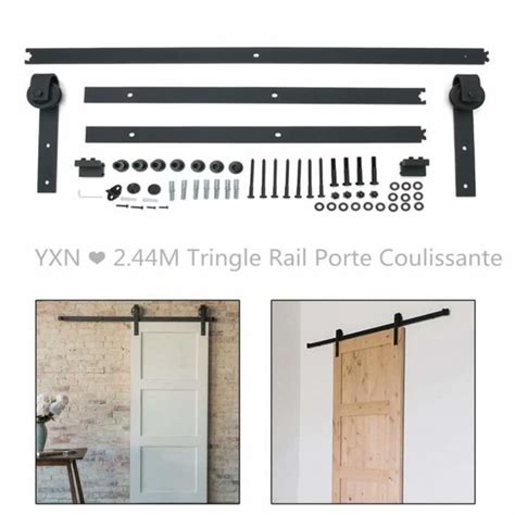 YXN 2 44M Tringle Rail Porte Coulissante Suspendu Cdiscount Bricolage