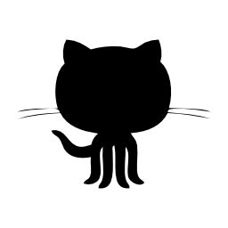 Github logo black shape