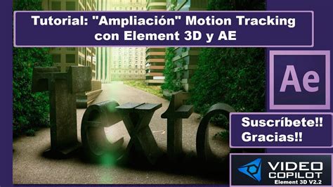 Tutorial Element 3D Ampliación Motion Tracking con After Effects