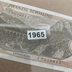 Austria Schilling Banknote Austrian Currency Carl Ritter