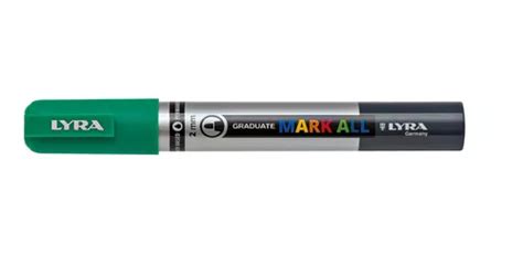 Marcador Acrilico Mark All 2mm Color Verde Esmeralda Cuotas sin interés