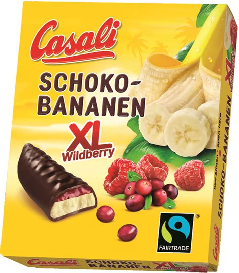 Casali Chocolate Bananas XL Wildberry, 140 g - Piccantino Online Shop International