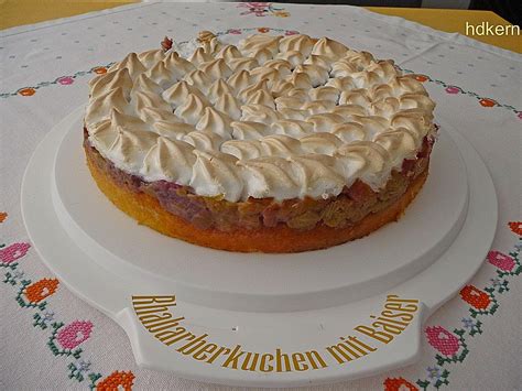 Rhabarberkuchen Mit Baiser Von Hdkern Chefkoch