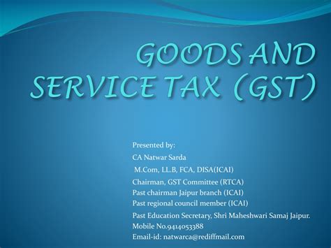 Ppt Goods And Service Tax Gst Powerpoint Presentation Free Download Id8931323