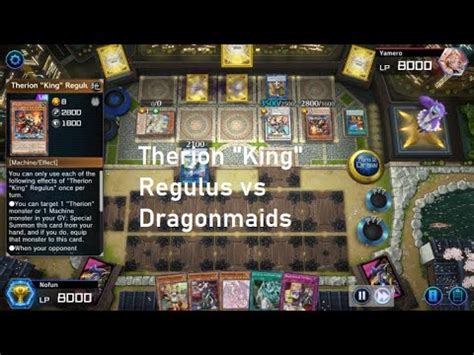 Yu Gi Oh Master Duel Dragonmaids Vs Therion King Regulus Machine