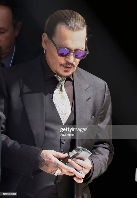 Johnny Depp Steps Outside Court During The 8th Day Of His Civil Trial