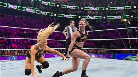 Ronda Rousey Vs Lacey Evanslll Wwe Full Match Youtube