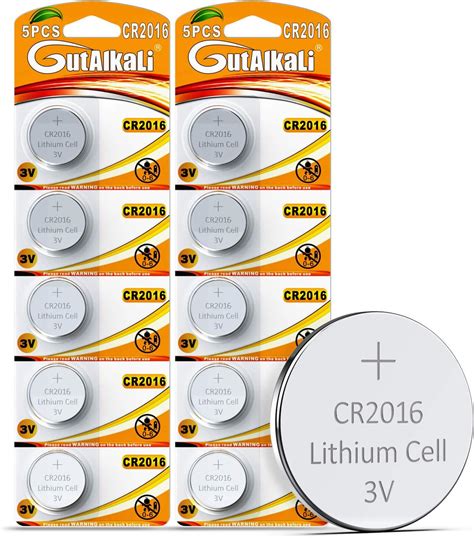 Gutalkali Piles Boutons Cr Lithium V Amazon Fr Mode