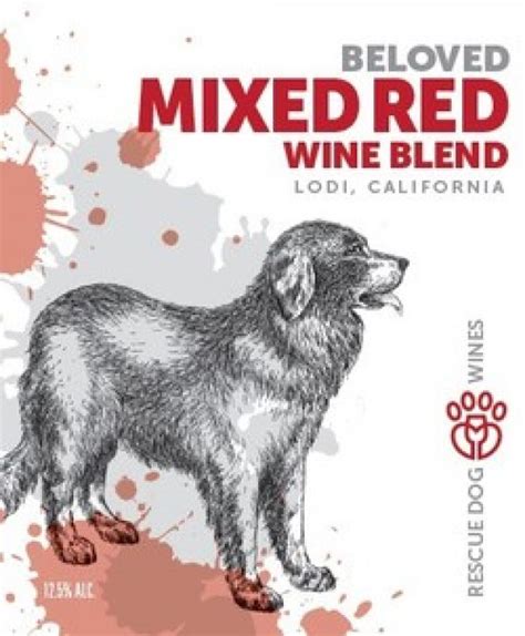 Rescue Dog Wines Beloved Mixed Red Wine Blend