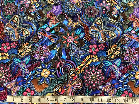 Pannotia - Butterfly Floral (Blue) – Quilt Craft Toowoomba
