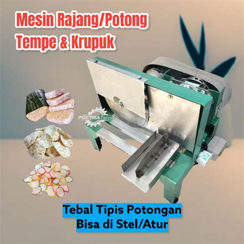 Jual Mesin Perajang Tempe Membuat Kripik Alat Pemotong Shopee Indonesia